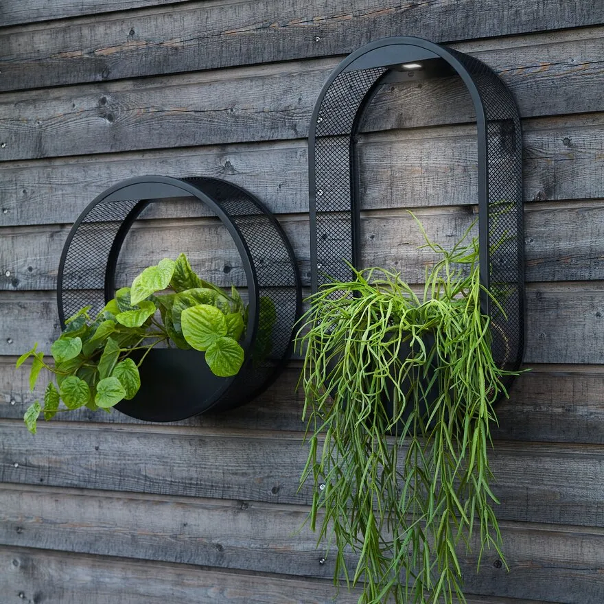 Solarbetriebene Wandleuchte