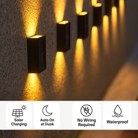 Outdoor Solar LED Wall Light