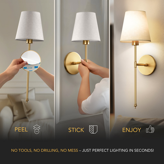 Wireless Wall Light™ [ Set Of 2 + 2 Bulbs Free]